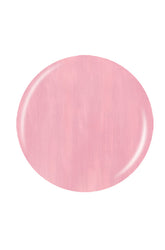 Metallic pink and gold shimmer badge nail polish sample color swatch in white background